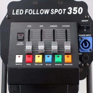 Manual control panel of LED follow spot