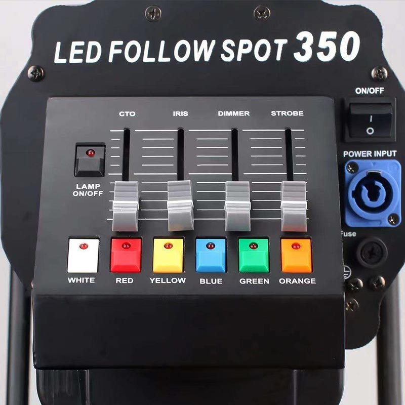 Manual control panel of LED follow spot