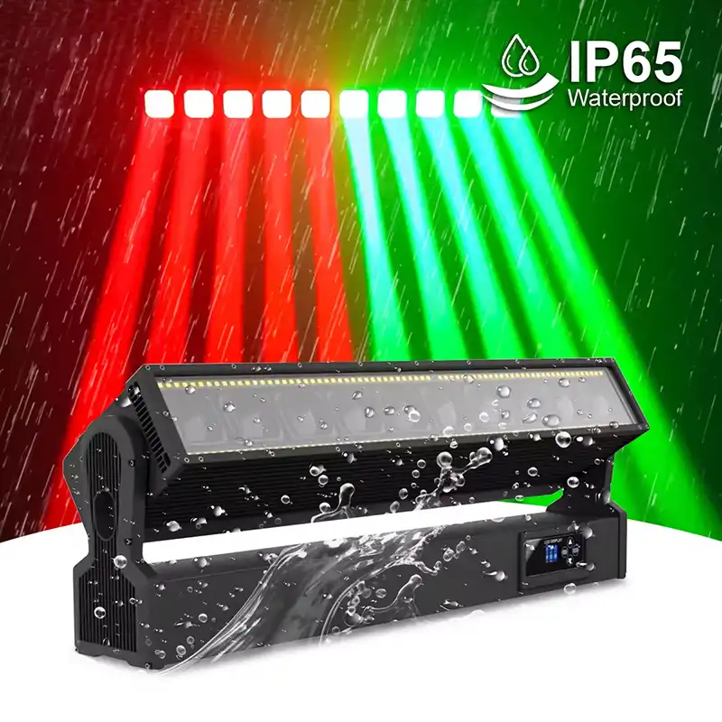 Waterproof 10x60W Pixel Beam Bar Zoom LED Moving Head Light