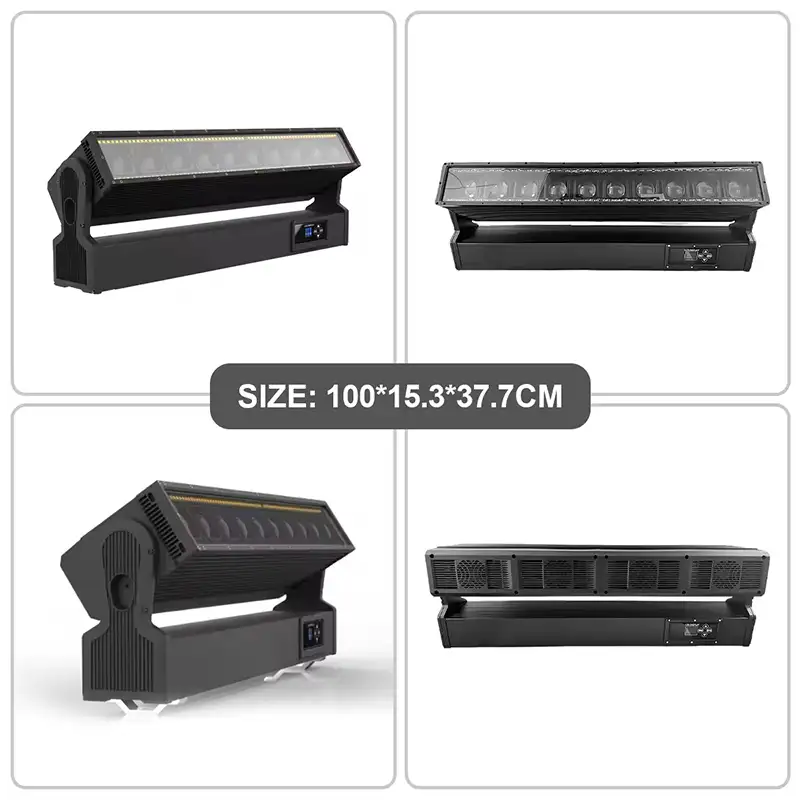 Waterproof 10x60W Pixel Beam Bar Zoom LED Moving Head Light